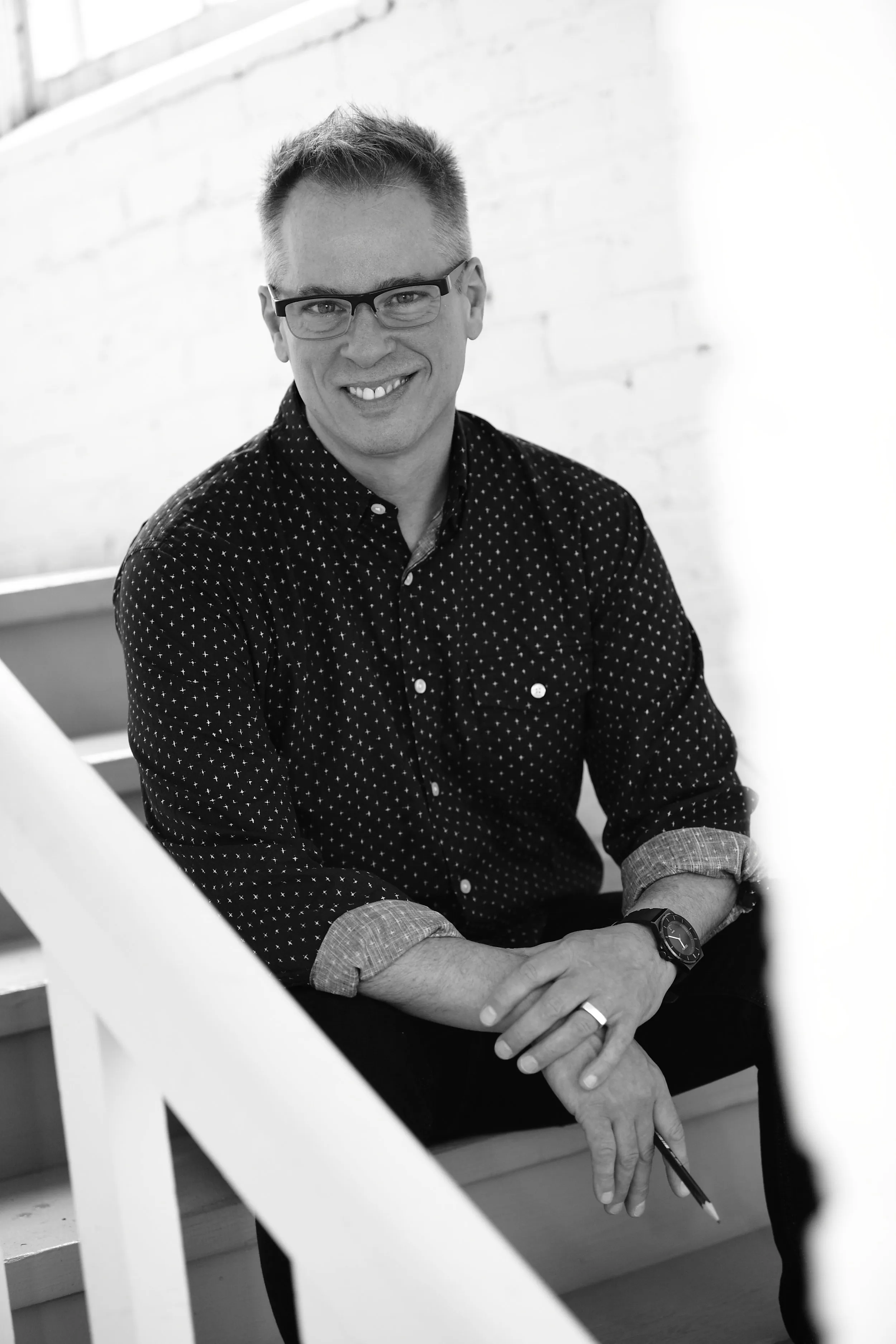 Ron Wagner in his downtown Des Moines studio